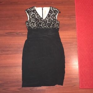 Kim Rogers Black and Cream Dress